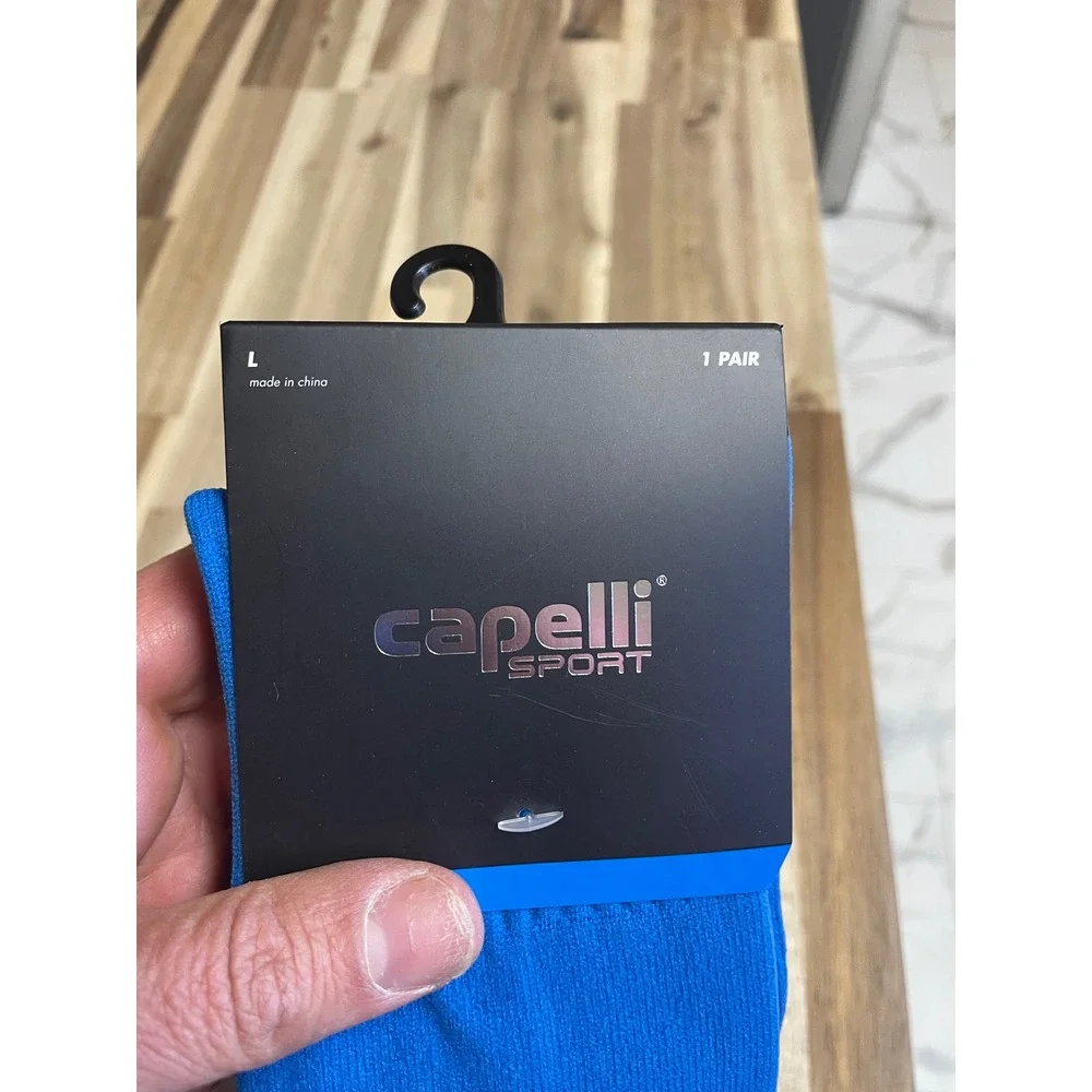 Capelli‎ Sport Sparrow Soccer Socks Blue Grey Mens Size L AGX-1250X New